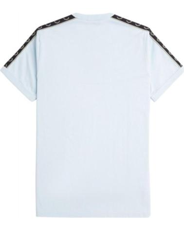 FRED PERRY U78 HELLBLAUES T-SHIRT MIT KONTRASTBAND CELESTE