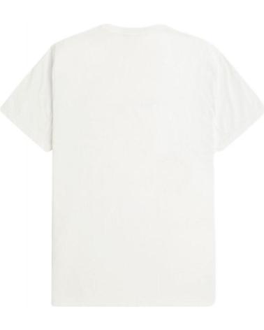 FRED PERRY ROHWEISSES T-SHIRT MIT BEFLOCKTEM LORBEERKRANZ-GRAFIK CRUDO