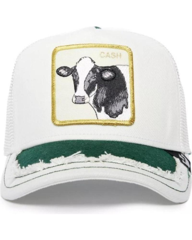 GOORIN BROS WHITE SILKY COW TRUCKER CAP BLANCO