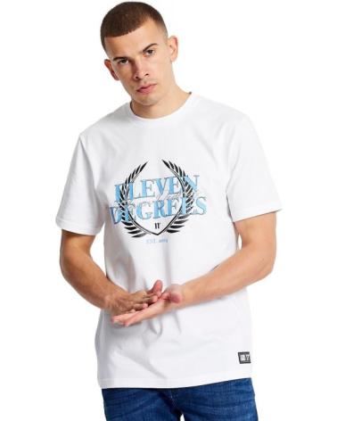 T-SHIRT 11 DEGREES CREST GRAPHIC BIANCA BLANCO