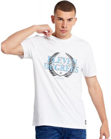 11 DEGREES CREST GRAPHIC T-SHIRT WEISS BLANCO