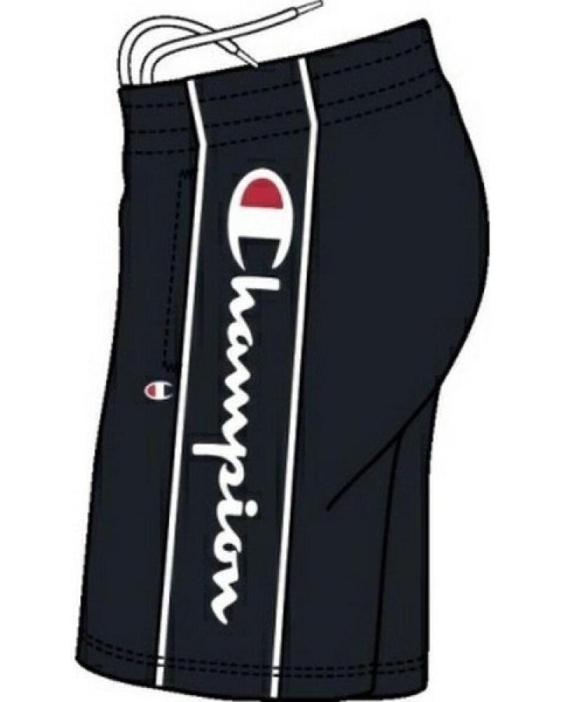 BERMUDA CHAMPION LEGACY SIDE LOGO NEGRA NEGRO