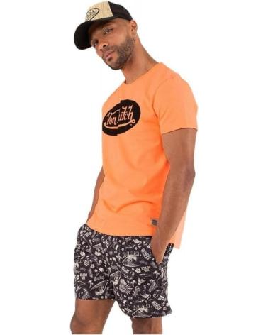 T-SHIRT VON DUTCH FRONT LOGO TEE ORANGE NARANJA