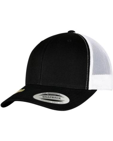 FLEXFIT BLACK MESH TWO TONE TRUCKER CAP NEGRO