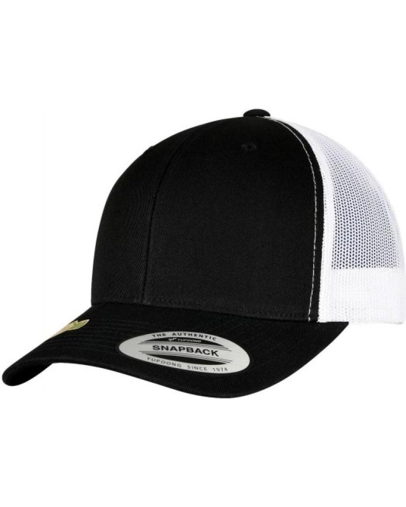 FLEXFIT BLACK MESH TWO TONE TRUCKER CAP NEGRO