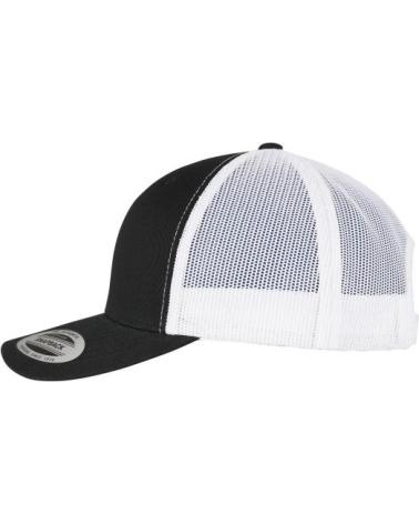 FLEXFIT BLACK MESH TWO TONE TRUCKER CAP NEGRO