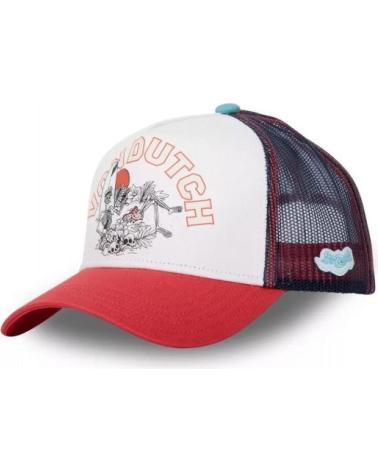 CAPPELLO TRUCKER VON DUTCH SURF01 BIANCO CON VISIERA ROSSA BLANCO