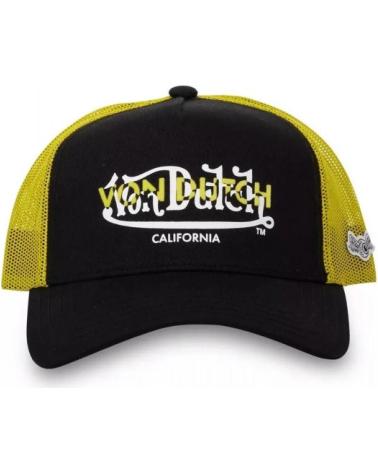 VON DUTCH CAPPELLINO TRUCKER CT BLA NERO E GIALLO NEGRO