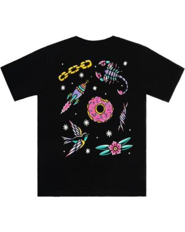 AMERICAN SOCKS T-SHIRT DE MANGA CURTA CUPCAKE PRETA NEGRO