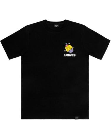 AMERICAN SOCKS T-SHIRT DE MANGA CURTA CUPCAKE PRETA NEGRO