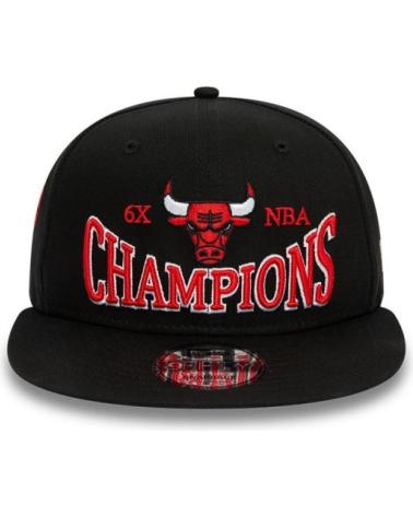 NEW ERA 9FIFTY CHICAGO BULLS CHAMPION PATCH BLACK CAP NEGRO