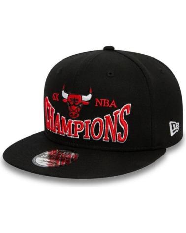 NEW ERA 9FIFTY CHICAGO BULLS CHAMPION PATCH BLACK CAP NEGRO