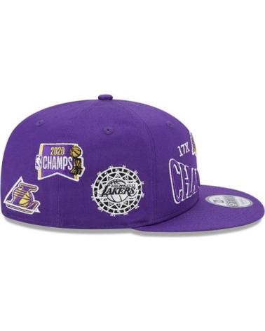 NEW ERA 9FIFTY LOS ANGELES LAKERS CHAMPION PATCH PURPLE CAP MORADO