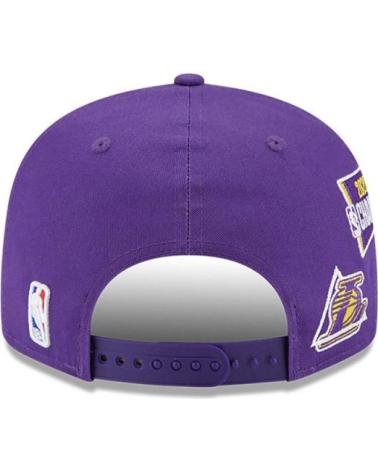 NEW ERA 9FIFTY LOS ANGELES LAKERS CHAMPION PATCH PURPLE CAP MORADO