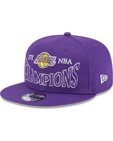 NEW ERA 9FIFTY LOS ANGELES LAKERS CHAMPION PATCH PURPLE CAP MORADO