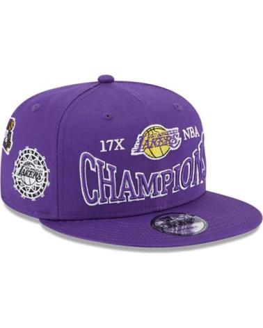 NEW ERA 9FIFTY LOS ANGELES LAKERS CHAMPION PATCH PURPLE CAP MORADO