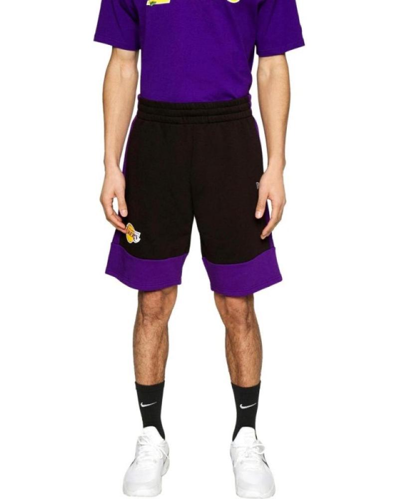 CALÇÕES NEW ERA LAKERS NBA COLOUR BLOCK LOSLAK PRETO ROXO NEGRO