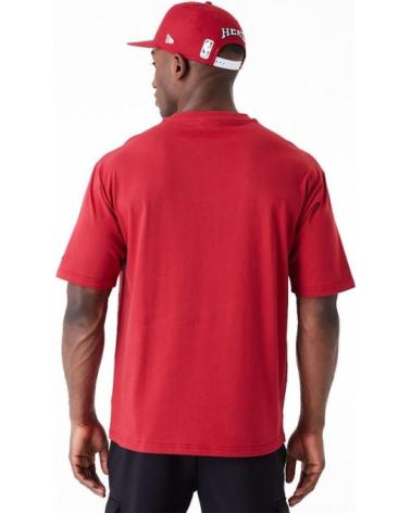 NEW ERA NBA MIAMI HEAT LARGE WORDMARK OS TEE RED T-SHIRT ROJO