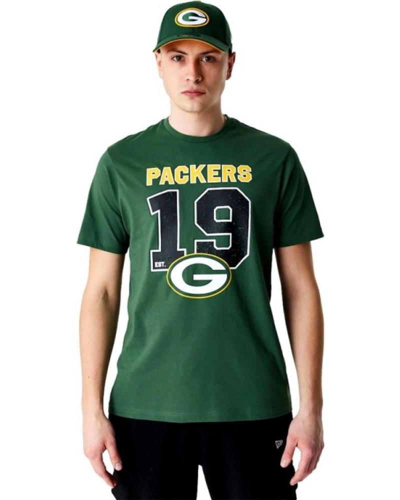 NEW ERA NFL GREEN BAY PACKERS WORKMARK TEE GREEN T-SHIRT VERDE