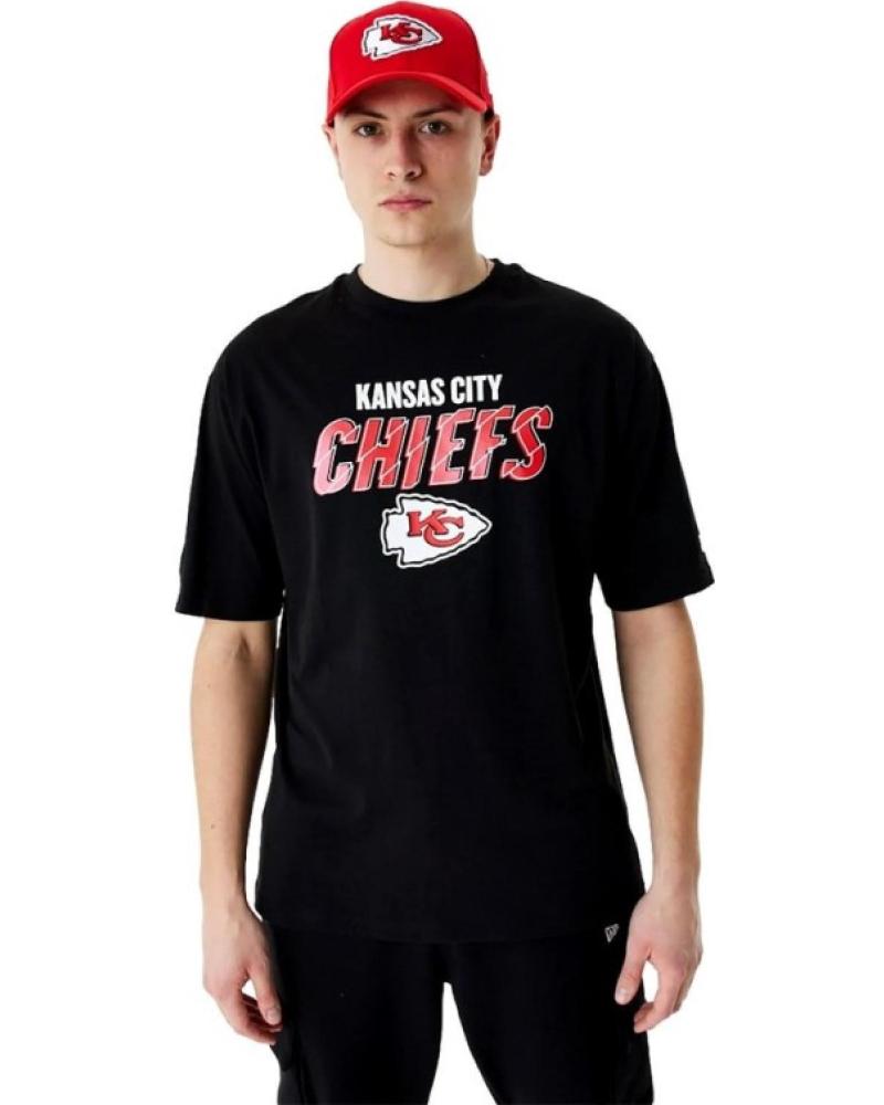 NEW ERA NFL CHIEFS SCRIPT GRAPHIC TEE BLACK T-SHIRT NEGRO
