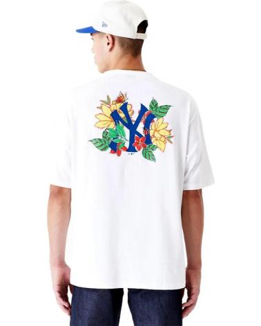 T-SHIRT NEW ERA YANKEES MLB FLORAL GRAPHIC OS TEE BLANC NEYYAN BLANCO