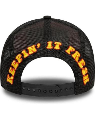 NEW ERA CAPPELLINO TRUCKER NE PATCH ARANCIONE E NERO NEGRO