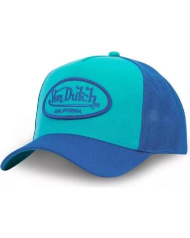 VON DUTCH CT BLBL ROYAL BLUE AND TURQUOISE TRUCKER CAP ROYAL
