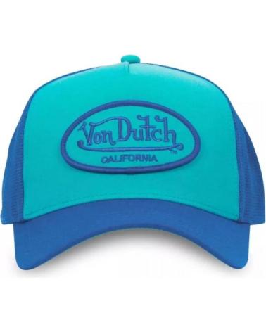 VON DUTCH CT BLBL ROYAL BLUE AND TURQUOISE TRUCKER CAP ROYAL