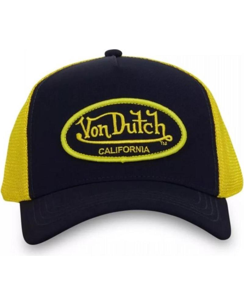VON DUTCH CT BLYE BLACK AND YELLOW TRUCKER CAP AMARILLO