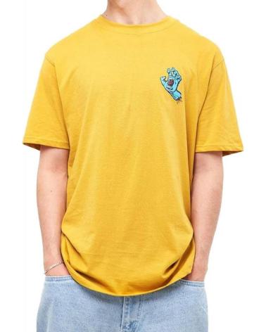 SANTA CRUZ SCREAMING HAND CHEST T-SHIRT SENF MOSTAZA