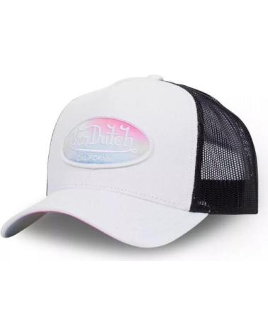 CASQUETTE TRUCKER VON DUTCH ORIGINALS PASTEL BLANC BLANCO