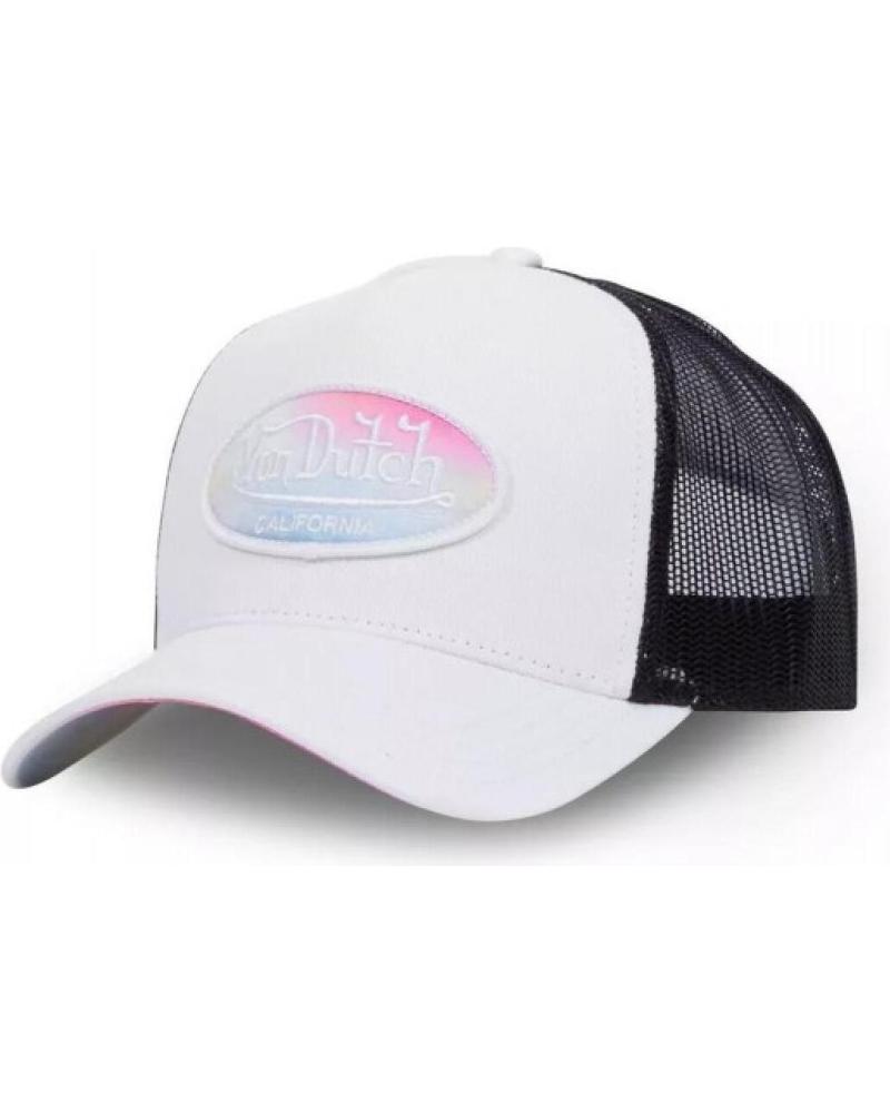 CASQUETTE TRUCKER VON DUTCH ORIGINALS PASTEL BLANC BLANCO