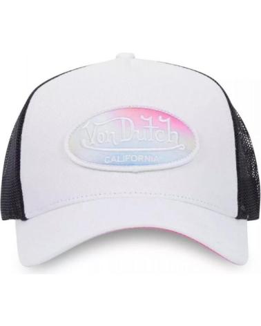 CASQUETTE TRUCKER VON DUTCH ORIGINALS PASTEL BLANC BLANCO