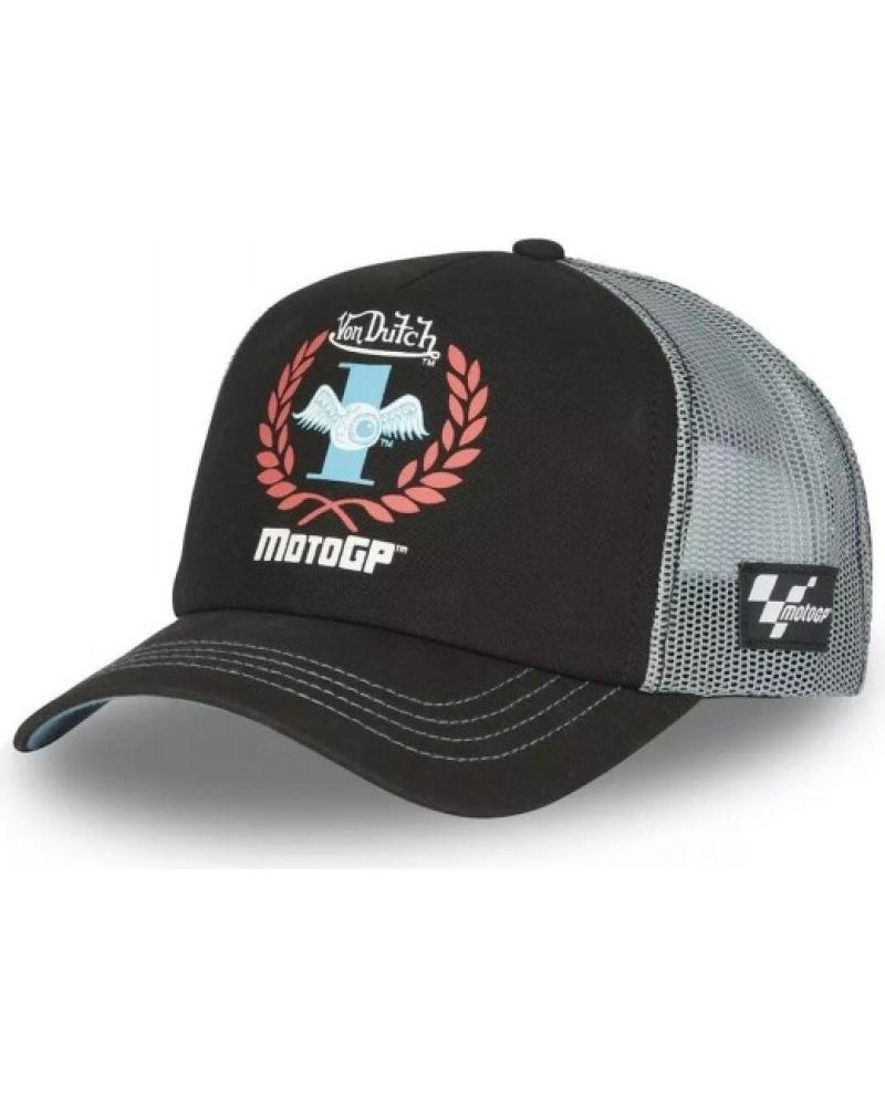VON DUTCH MOTO GP4 BLACK TRUCKER CAP NEGRO
