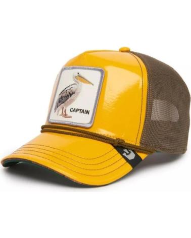GOORIN BROS 'PELICANOOL MAN BERT' YELLOW TRUCKER CAP AMARILLO