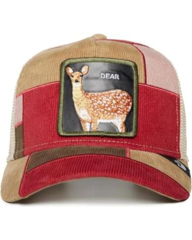GOORIN BROS BONÉ TRUCKER CERVO PATCHWORK VERMELHO/BEGE ROJO