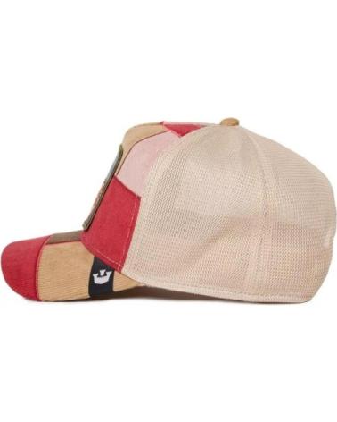 GOORIN BROS BONÉ TRUCKER CERVO PATCHWORK VERMELHO/BEGE ROJO