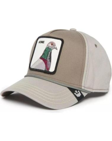 GOORIN BROS THE FARM 'PIGEON' BEIGE GREY TRUCKER CAP GRIS