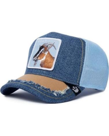 GOORIN BROS SILKY GOAT STW DENIM TRUCKER CAP BLUE STW