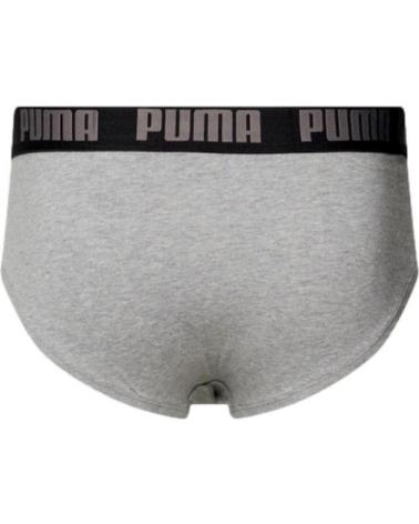 PUMA BIPACK SLIPS EVERYDAY BRIEFS 2ER-PACK SCHWARZ UND GRAU GRIS