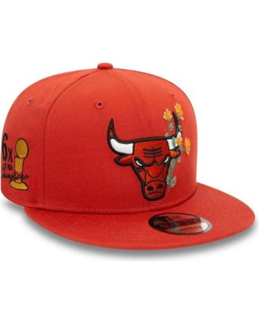 CASQUETTE NEW ERA CHICAGO BULLS SEASONAL FLOWER 9FIFTY ORANGE NARANJA