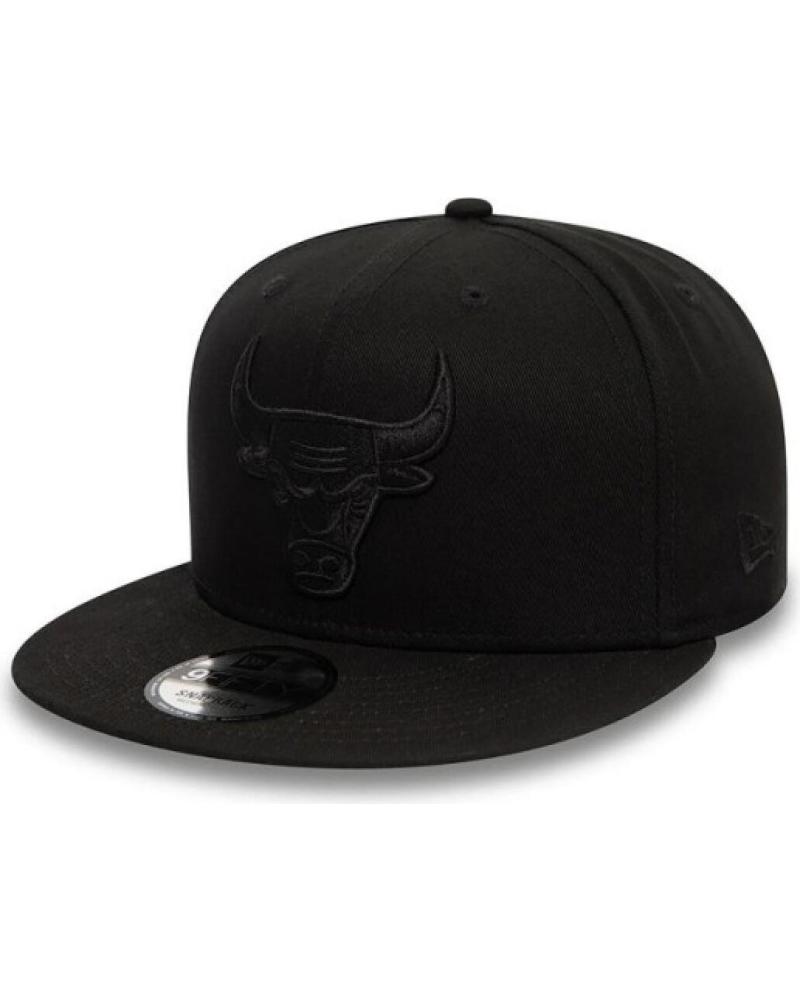 NEW ERA 9FIFTY CHICAGO BULLS MONOCHROME BLACK CAP NEGRO