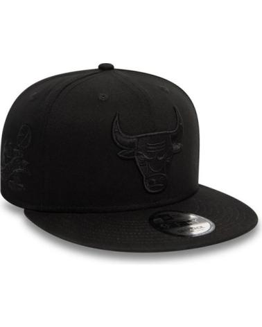 NEW ERA 9FIFTY CHICAGO BULLS MONOCHROME BLACK CAP NEGRO