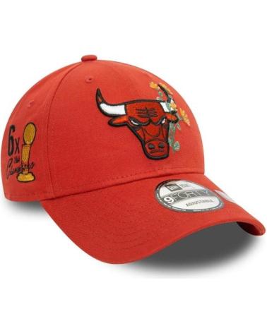 CASQUETTE NEW ERA 9FORTY CHICAGO BULLS FLOWER ICON RSTCPR ROUGE ROJO