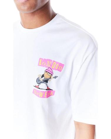 T-SHIRT OVERSIZE NEW ERA LONDON GRAPHIC BRANCA MANGA CURTA BLANCO