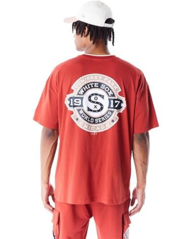 T-SHIRT NEW ERA WORLD SERIES CHICAGO WHITE SOX DROP SHOULDER ROUGE ROJO