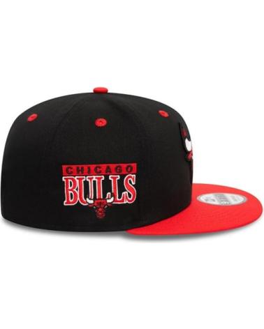BONÉ NEW ERA 9FIFTY CHICAGO BULLS TEAM COLOUR PRETO E VERMELHO NEGRO