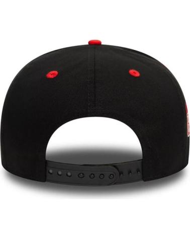 BONÉ NEW ERA 9FIFTY CHICAGO BULLS TEAM COLOUR PRETO E VERMELHO NEGRO