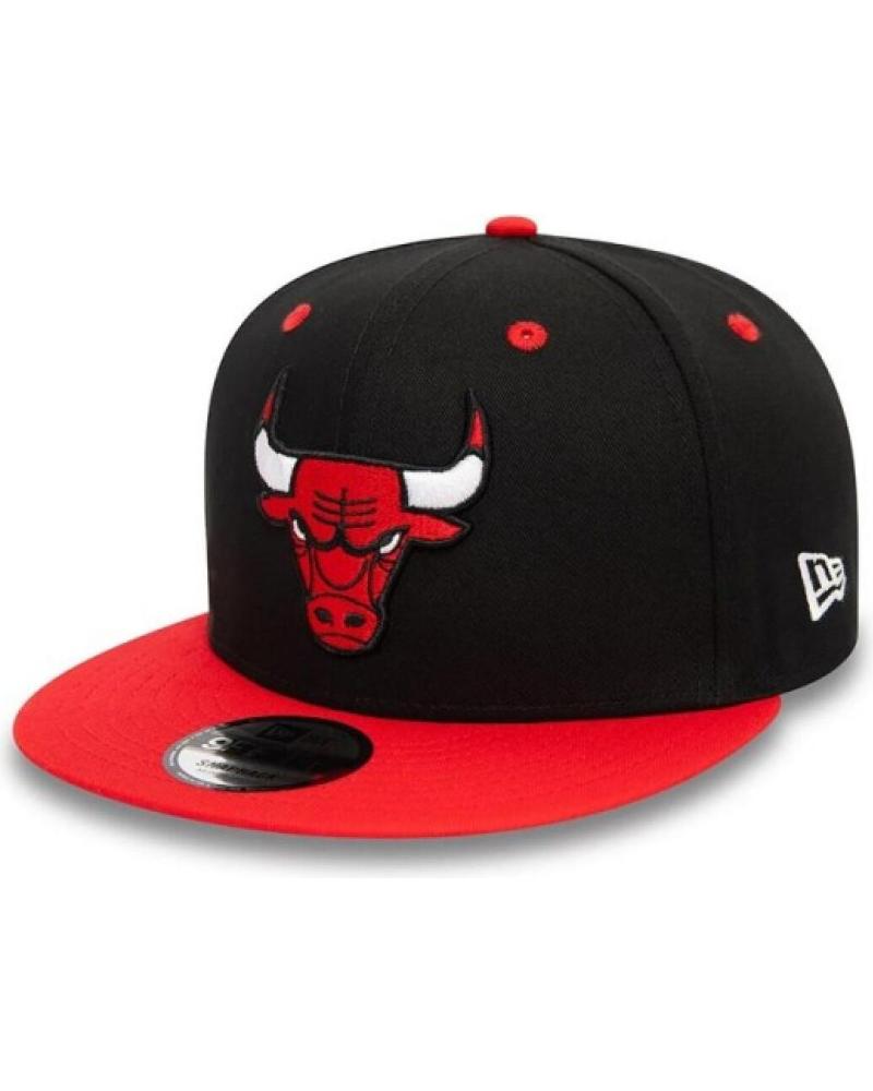 BONÉ NEW ERA 9FIFTY CHICAGO BULLS TEAM COLOUR PRETO E VERMELHO NEGRO