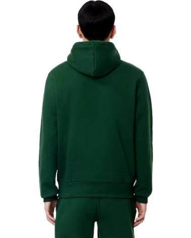 SUDADERA CON CAPUCHA LACOSTE VIGORE BASIC HOODED VERDE VERDE